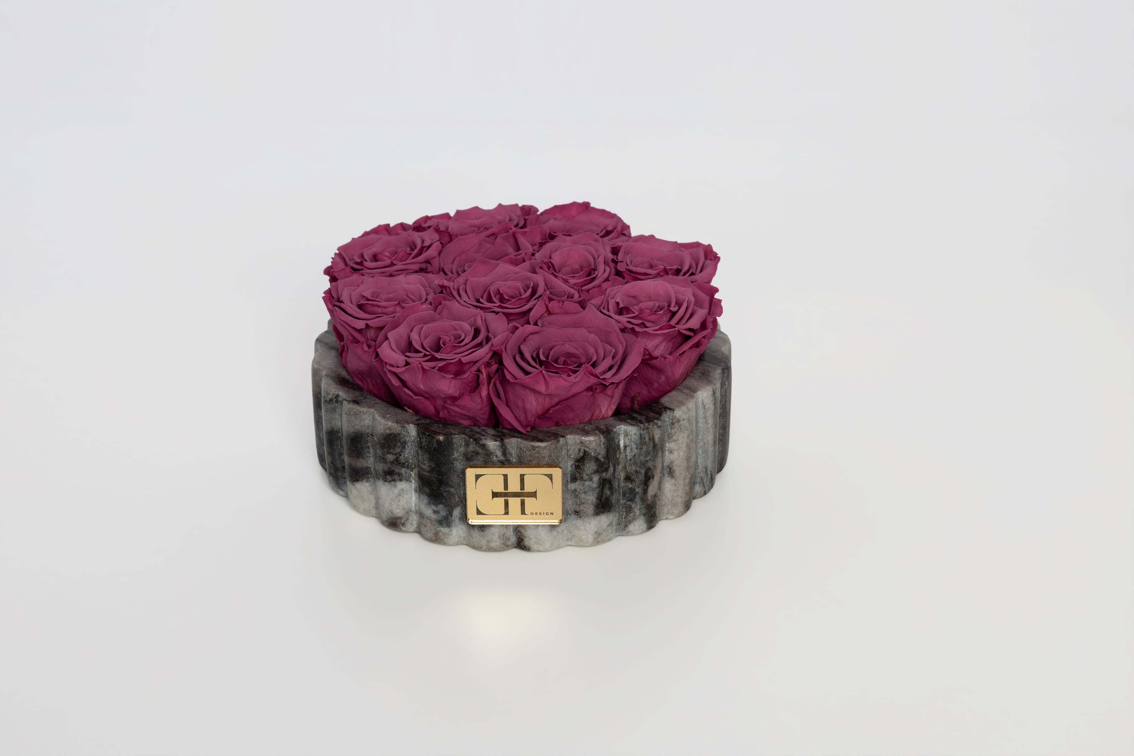10 - Preserved Rose Grey Flat Marble